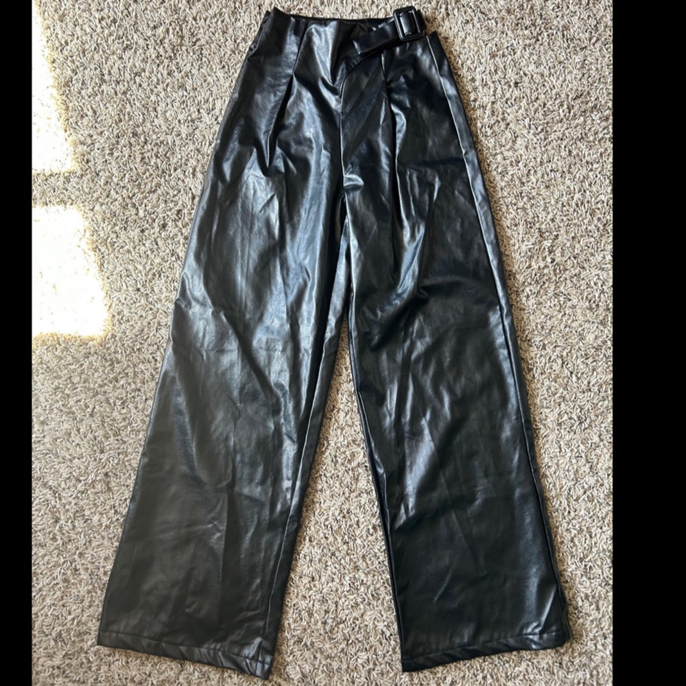 Pleather pants